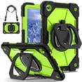 thumbnail image 4 of Samsung Tab A9 8.7" Shockproof Case with 360° Rotating Stand, C3 Series All-Inclusive Protective Cover Made of Silicone & PC, Wear-Resistant Embossed Design, Includes Detachable Shoulder Strap -, 4 of 7