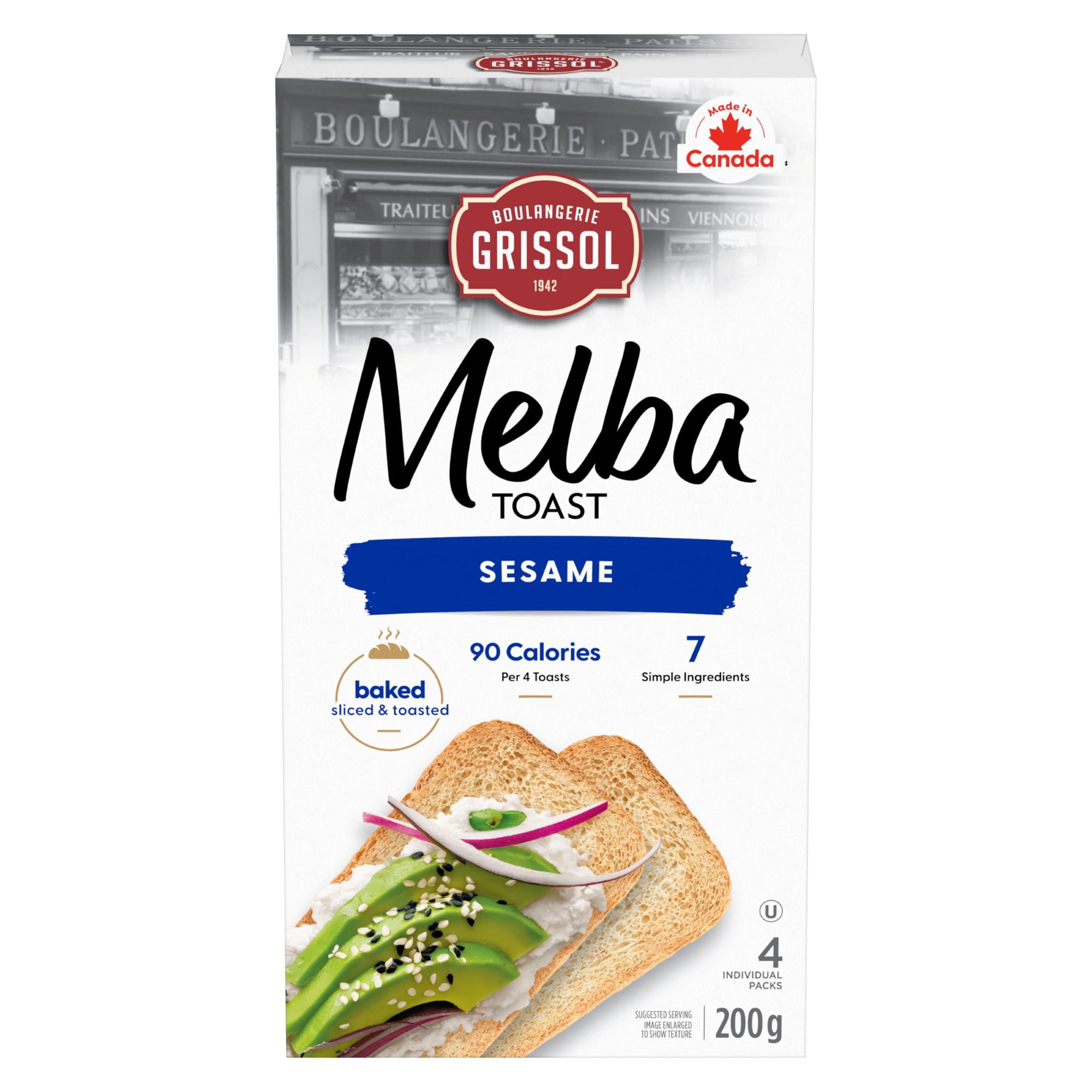 Dare Boulangerie Grissol Melba Toast Sesame, 200g