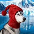 thumbnail image 1 of Fashionable Winter Knitted Hat Ear Neck Warmer For Cats Cold Weather Pet Party Accessory, 1 of 4