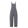 thumbnail image 4 of Pompotops Mode Femmes Ethnique Style Solide Froid Épaule Bretelles Cami Pantalon Combinaison, 4 of 6