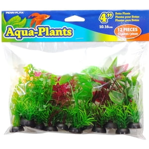 Penn-Plax Aqua-Plants Aquarium Decorations - Natural Betta Plants - 4"