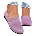 thumbnail image 4 of HBFAGFB Chaussures Décontractées pour Femmes Confortables et Simples à Semelle Plate à Enfiler Femmes Violet Taille 39, 4 of 8