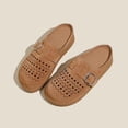 thumbnail image 4 of IUJSOY Sabots pour Femmes en Suède Ajouré à Enfiler Mules Chaussures Semelle en Liège Sandales à Plateforme Pantoufles, 4 of 9