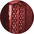 thumbnail image 1 of Ahgly Company Tapis d'Intérieur Lavable en Machine Carré Rouge Brique, 3 Pieds Carré, 1 of 7