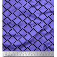 thumbnail image 1 of Soimoi Purple Poly Georgette Fabric Brush Stroke Abstract Printed Fabric 1 Yard 52 Inch Wide, 1 of 3