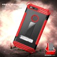 thumbnail image 3 of RED BEYOND CELL TRI-SHIELD RUGGED CASE COVER with KICKSTAND + BELT CLIP HOLSTER + LANYARD STRAP + CREDIT CARD POCKET FOR GOOGLE PIXEL XL 5.5", 3 of 9
