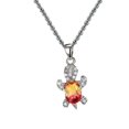 thumbnail image 1 of Openpig Collier Tortue Pierre de Naissance Bijoux pour Femmes Bleu Joli Traité, 1 of 1