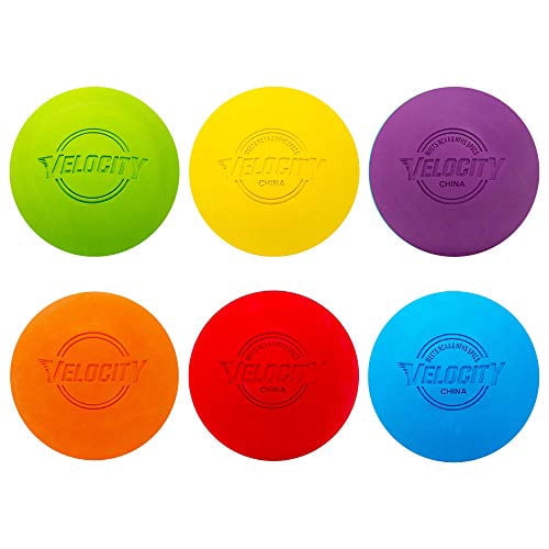 Velocity Balles de Lacrosse - NFHS Officiel, et Taille Approuvée pour Collège - Multicolore, Lot de 24