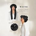 thumbnail image 5 of EGNMCR A Satin Curly That Does Not Require Heating shower cap, 5 of 5