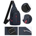 thumbnail image 1 of Ovzne Fashionable Embroidery Diamond Shoulder Crossbody Bag Large Capacity Watertight Backpack With Data Hole On Clearance, 1 of 6