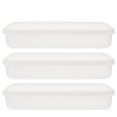 thumbnail image 3 of 3 Pcs Contenants de Rangement pour Réfrigérateur Boîte de Rangement pour Aliments Contenants Alimentaires Empilables Boîte Organisatrice pour Congélateur, 3 of 9