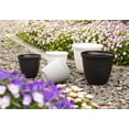 thumbnail image 3 of Jardinière cloche Mainstays Basic 50 cm, noire, design classique avec soucoupe intégrée, résistante aux intempéries, finition mate., 3 of 3
