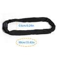 thumbnail image 2 of Hearth & Gear Bike Lock 3.2 FT Bike Chain Lock 5 Digit Resettable Combination Heavy Duty Chain Lock For Bike Scooter Motorcycle Door Fence Gate Keyless 6mm Thick Car Racks Hyper E Bike Women Bikes for, 2 of 3