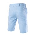 thumbnail image 2 of INSPIRE CHIC Men's Stripe Flat Front Mid Rise Chino Walk Shorts, 2 of 8