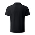 thumbnail image 3 of Pisexur Mens Ribbed Dress Shirts Short Sleeve Relaxed Fit Golf Shirt Tops Summer Solid Color Collar Button Down Blouses Casual Work Out Shirts for Mens Trendy, 3 of 3