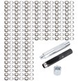 thumbnail image 2 of Grommets Eyelets,100 Set Grommet Tool Grommet Setting Set Grommet Tool Kit Time-Tested Durability, 2 of 14