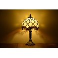 thumbnail image 4 of Tiffany Style Lamp Table Lamp Bedside Desk Lamp LED Lamp Bedroom Stained-Glass 14.5'' Height Multi-color, 4 of 4