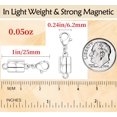 thumbnail image 2 of Magnetic Jewelry Clasp with Lobster Claw Lock, Secure Closure for Necklaces & Bracelets, Gold and Silver, 2 of 6