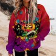 thumbnail image 1 of MesaSe Halloween Femmes de la Mode Quotidienne Polyvalent Décontracté Sweat à Manches Longues Imprimé Top Sweatshirt, 1 of 5