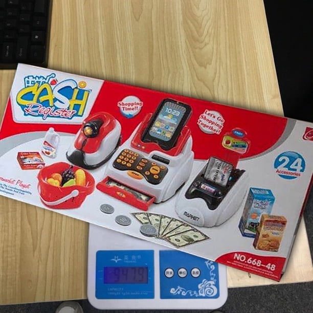 Joellfuner Jouet Caisse Enregistreuse pour Enfants - Inclut 46 Accessoires (Vraie Calculatrice, Scanner Son et LumièRe, Chariot de Courses, etc.), Jeu de Rôle pour Garçon Fille de 3+ Ans Joellfuner Jouet Caisse Enregistreuse pour Enfants - Inclut 46 Accessoires (Vraie Calculatrice, Scanner Son et LumièRe, Chariot de Courses, etc.), Jeu de Rôle pour Garçon Fille de 3+ Ans