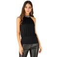 thumbnail image 1 of INSPIRE CHIC Women's Sequins Halter Neck Solid Color Party Tank Tops, 1 of 6