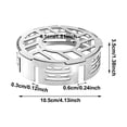 thumbnail image 2 of Stainless Steel Windproof Ring Steel Material Durable High Temperature Resistant Large Stable Base Two Buckles for Camping Stoves Picnic Stoves Outdoor Cooking Utensils, 2 of 4
