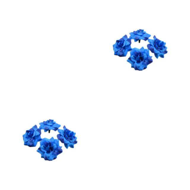 Thinsony 50pcs Fiber Realistic Appearance Fabric For Stunning Bouquets And Decor Wedding Wide Application Birthday Soft Texture Deep Blue 4.5cm 2Set