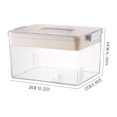 thumbnail image 3 of FHBVT Multi-Layer Transparent Medicine Storage Box Large Capacity Clear Plastic Compartments Household Medical Supplies Organizer Portable Durable Family-Friendly for Home Travel Medication Storage, 3 of 6