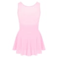 thumbnail image 2 of Oyolan Robe de Patinage Artistique en Maille Pailletée avec Strass pour Filles, une Pièce, Débardeur de Ballet, Justaucorps de Danse Rose 16, 2 of 7