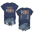 thumbnail image 4 of LUOGENLI T-shirts pour Femme pour Femmes T-Shirt Décontracté à Imprimé de Lettres Col Rond Manches Courtes T-Shirt Haut T-shirts pour Femmes T-Shirt Graphique Saint-Valentin Marine P, 4 of 4