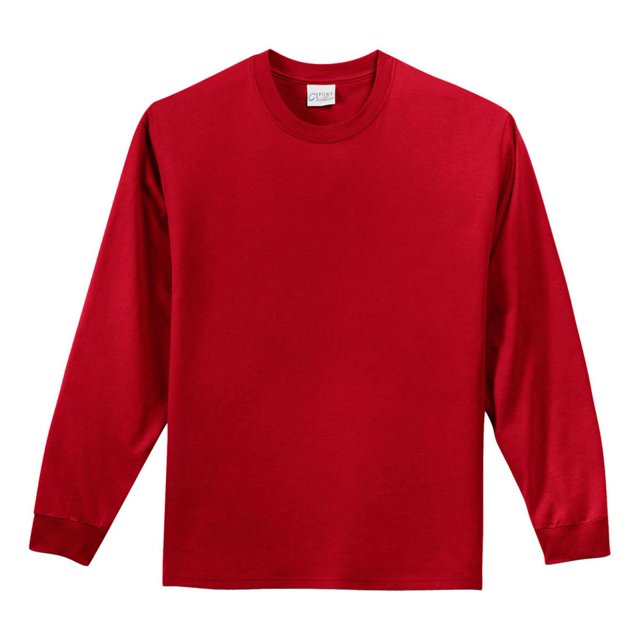 Port and Company PC61LS Adult's LS Essential T-Shirt Red XX-Large