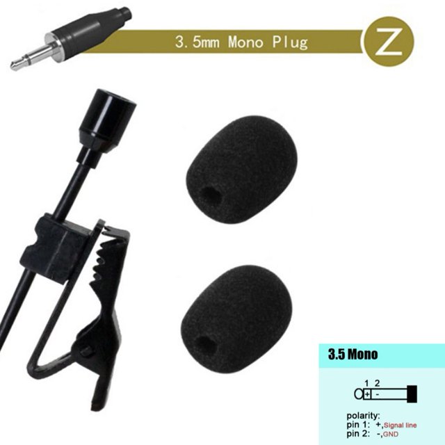 Omnidirectional Lavalier Lapel Clip Mic 3.5Mm 3Pin 4-Pin Xlr for Wireless System