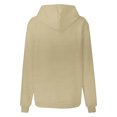 thumbnail image 4 of Timegard Hoodies for Women Drawstring Long Sleeve Sweatshirts Pullover Fall Winter Solid Color Tops, 4 of 5