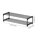 thumbnail image 4 of Sentmoon Shoe Rack for Front Door Entrance Shoe Racks Shoe Rack Shoe Rack Storage Organizer with 2 Tiers Metal Shelves for Bedroom Closets Entry Dorm Room, 4 of 6