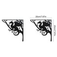 thumbnail image 3 of 2 Pcs Tree Metal Shelf Brackets, 7.87x7.87 Inches, 3 of 6