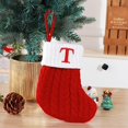 thumbnail image 3 of zanvin Christmas Decor, Cute Letters Christmas Stocking Decoration Christmas Tree Pendant Christmas Style Wool Knitted Socks Decoration Props, Christmas Gifts, 3 of 3