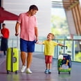 thumbnail image 3 of Costway 12" 16" Kids Luggage Set Suitcase Travel Trolley Backpack School ABS 2 PCS, 3 of 10