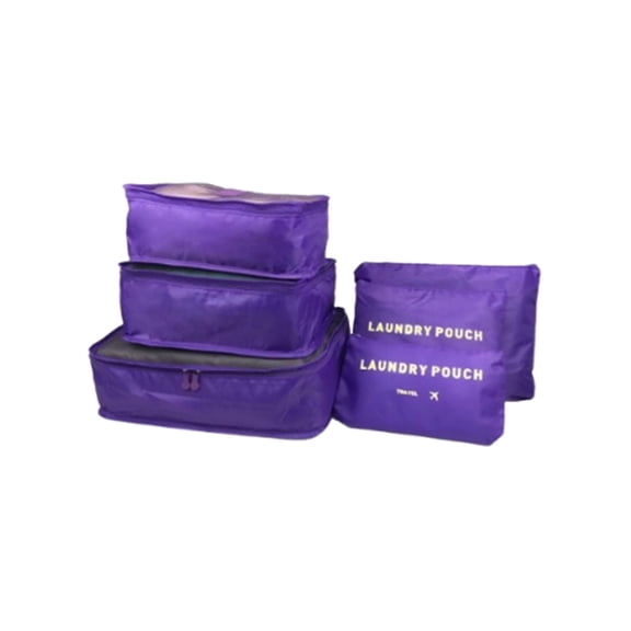 Ensemble de Sacs de Voyage Sac de Voyage Ensemble 6 Pcs Sac de Rangement Multifonction Ensemble 6 Pcs Sac de Rangement Sac de Rangement de Voyage