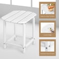 thumbnail image 4 of Patiojoy 2 Pcs Table à Thé Carrée Adirondack de 18 Pouces Table d'Appoint Table de Patio Extérieure Petite Table Résistante aux Intempéries Ou pour Cour Arrière Jardin Blanc, 4 of 6