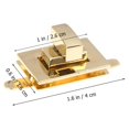thumbnail image 4 of SHISUYAN 2 Metal Lock Practical Mortise Lock Bags Suitcases Accessories Lock Bag Handbag Lock, 4 of 7