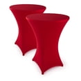 thumbnail image 1 of Stretch cover bar table covers - elegant bar table cover for bistro table anthracite, 1 of 9