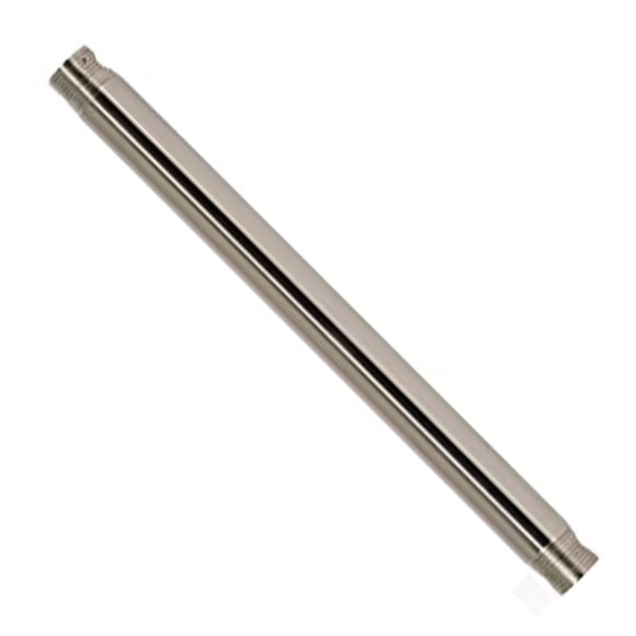 Ciata Ceiling Fan Extension Rod, Ceiling Fan Downrod, 24 Inch long Extension Downrod for Ceiling Fans, 3/4” Inside Diameter with Tapered threaded ends, Brushed Nickel Finish