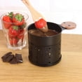 thumbnail image 4 of Round Cheese Oven Set Mini Non Stick Baking Pan Solid Wood Handle Outdoor Indoor Coffee Stove Without Lid, 4 of 7