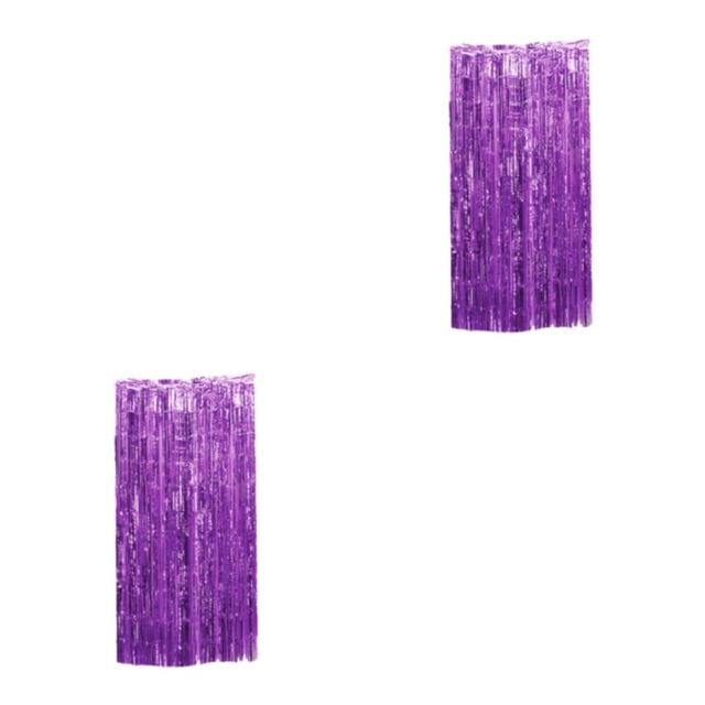 mmirethe Rideau en Feuille Décoratif pour les Décorations de Mariage à Large Application Violet Inodore 2Set