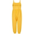 thumbnail image 4 of Girls Overall Solid Summer Rompers for Girls Sleeveless Overalls with Side Pockets Cute Clothes 5-6 Y, 4 of 4