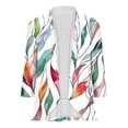thumbnail image 4 of Pisexur Womens Jacket Open Front Cardigans Plus Size Jackets Coats Fall Jackets Women's Non Positioning Printed Fashionable Loose Lace Cardigan Top, 4 of 4