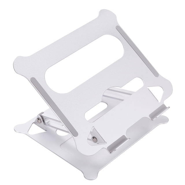 yeacher Support d'Ordinateur Portable en Aluminium Ajustable avec Rotation à 180°, Coussinets en Silicone Antidérapants, Ventilation Améliorée, Compatible avec Appareils de 15,6 Pouces, Options Argent/noir