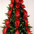 thumbnail image 2 of Christmas Ribbon – 4Cm (20M Total Length) Wide * 20M Long, 2 Inch Wide Satin Ribbon Perfect for Wedding Handmade Bows Craft Fabric Ribbon for Wrapping Bouquets Wedding Decoration（66Ft ）, Ribbon X1, 2 of 9