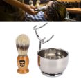 thumbnail image 1 of Shaving Brush Set, Brush Shaving Bowl Set Facial Grooming  for Men, 1 of 7
