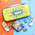 thumbnail image 2 of RHOTALL Étui de Transport Bleu pour Nintendo Switch & Switch OLED, Coque pour splatoon 3, Étui Rigide Portable de Voyage pour Accessoires de Jeu Switch, Ensemble avec Étui de Jeu et 2, 2 of 7